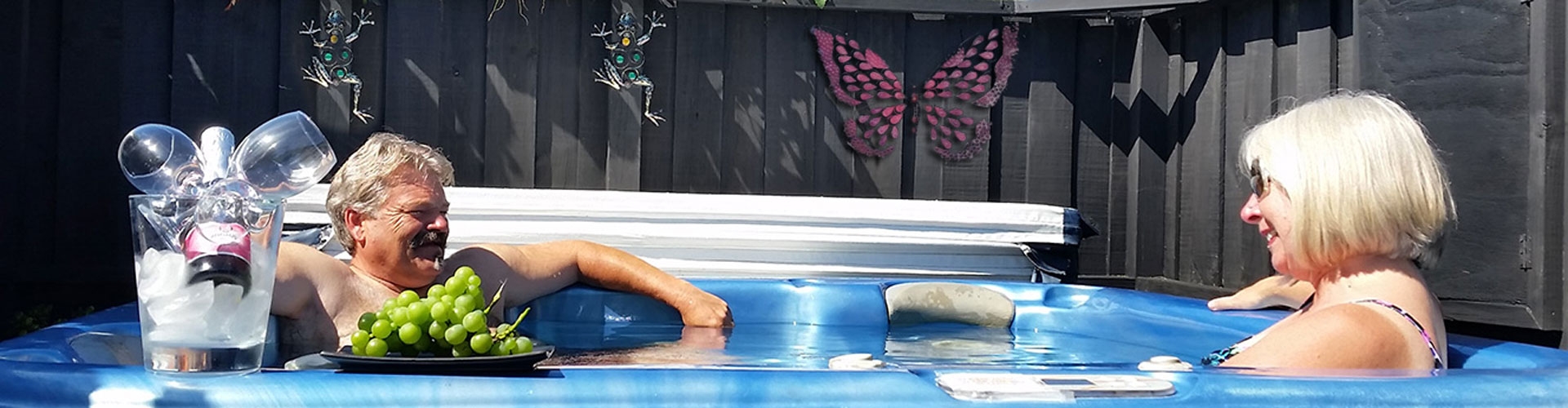 private heated spa pool